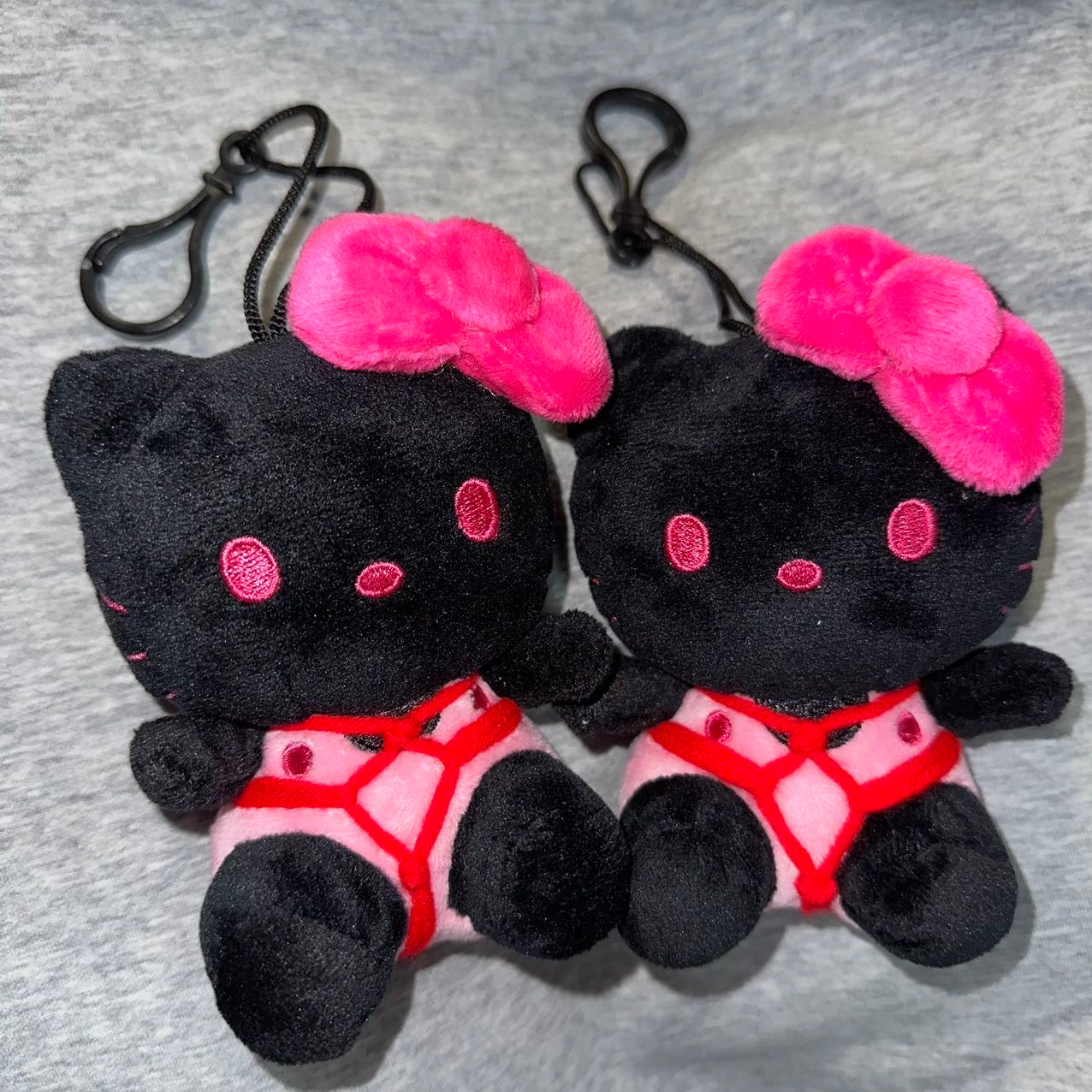 BDSM Blackpink Hellokitty Bondage Plushie Keychain Bag-charm