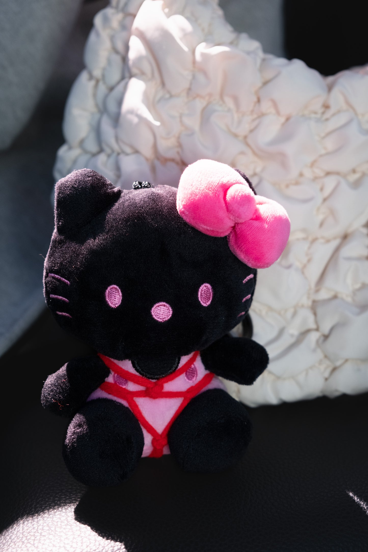 BDSM Blackpink Hellokitty Bondage Plushie Keychain Bag-charm