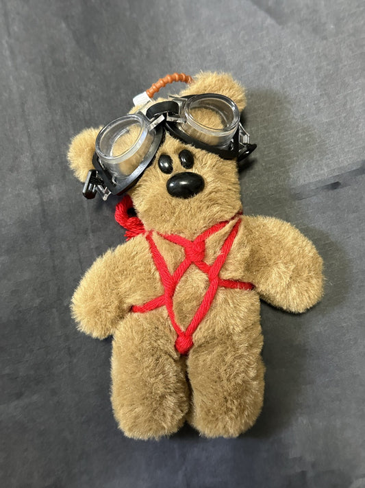 BDSM Mr. Bean teddy bear Bondage Plushie Keychain Bag charm